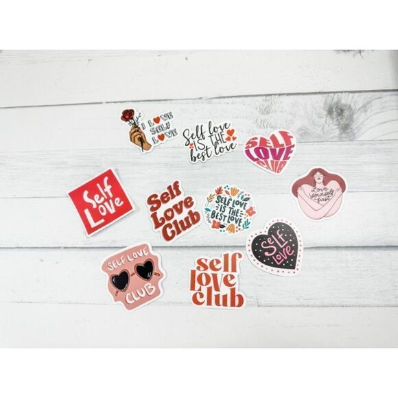 10/$15 - Love Yourself First Club Planner Sticker - Picture 6 of 8